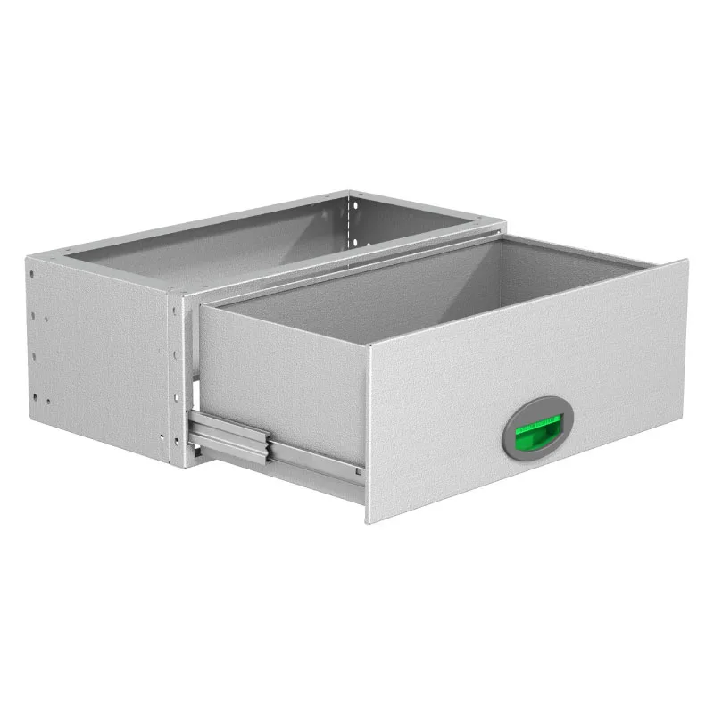 Schublade 300x605x220 mm - mit Teleskop-Rollenlager